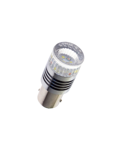 Switchback LED-bulb BAY15d, 6 x Cree, 12V - Cool White/Yellow