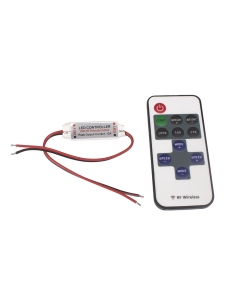 Slim dimmer + wireless remote for LED (12-24V)