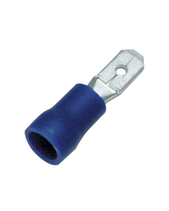 Insultated Spade connector, Blue, 4.8x0.8mm