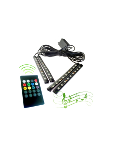 ZenseLight RGB LED-strip, Music controlled interior lighting kit - 12V