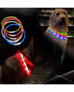 Flash ring LED for dogs (USB chargeable)